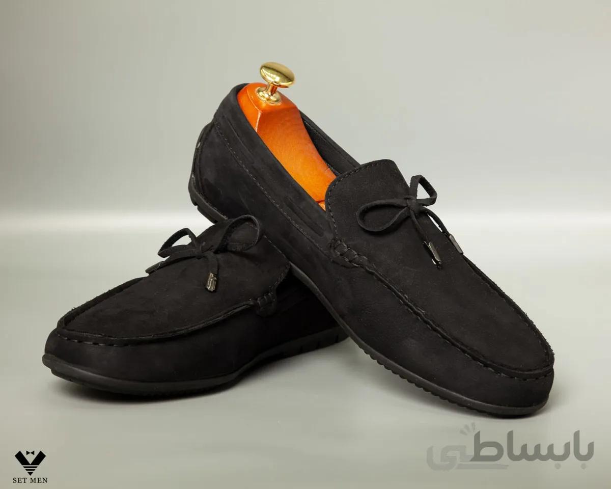 کفش کالج ساده بند پاپیونی kk115