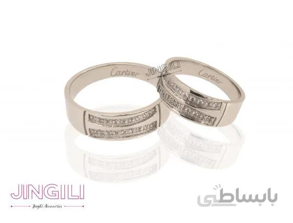 انگشتر ست مدل کارتیه 4 کد rs001