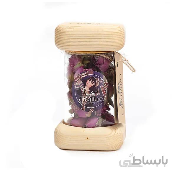 15 گرم گل محمدی درب چوبی