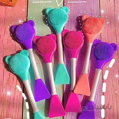 براش ماسک دو سر خرسی سیلیکونی