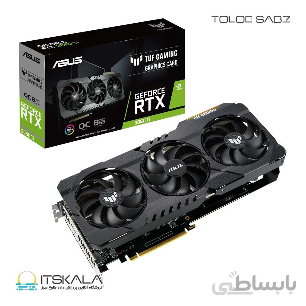 کارت گرافیک ایسوس TUF Gaming GeForce RTX 3060 Ti OC 8GB