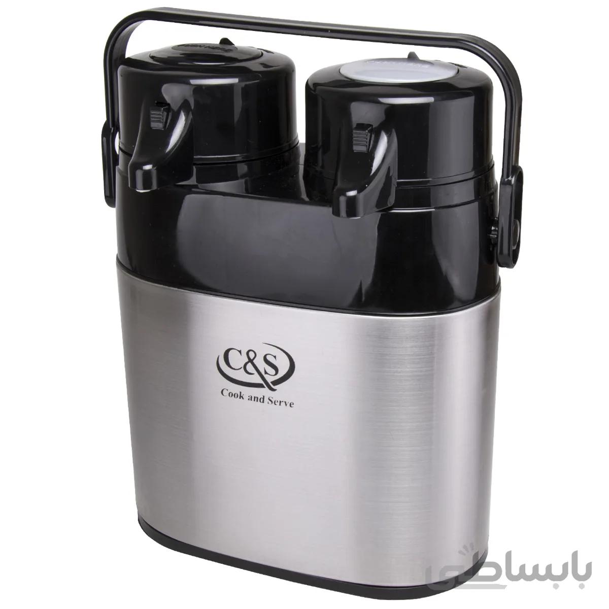 فلاسک دوقلو استیل سی اند اس کد 8326