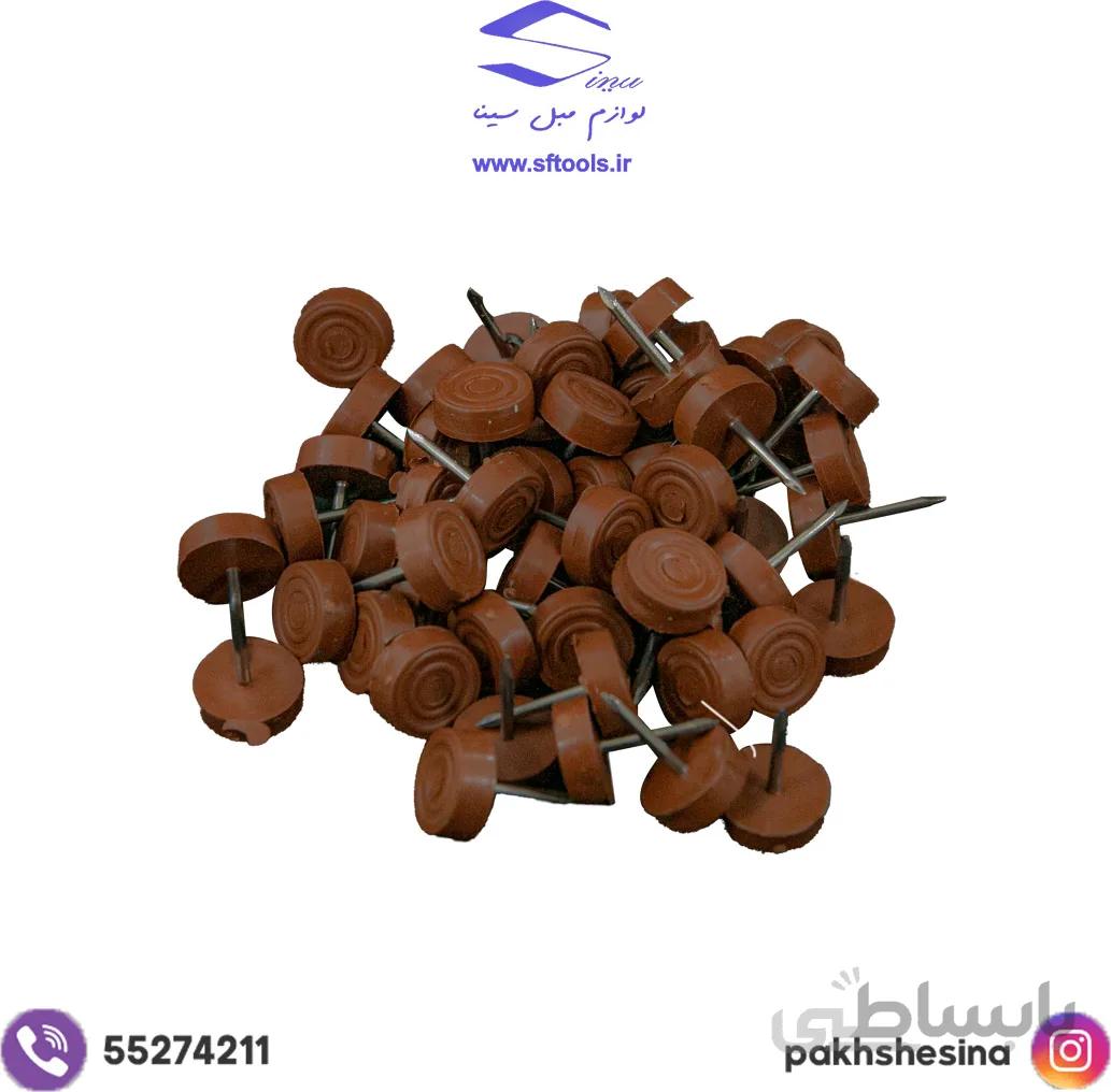 گل میخ ساده قهوه ای