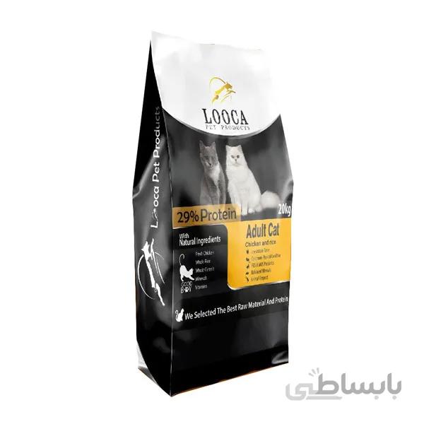 غذای خشک گربه بالغ با طعم مرغ و برنج لوکا Looca