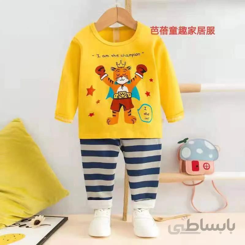 بلوز شلوار راحتی بچه گانه ببر قهرمان