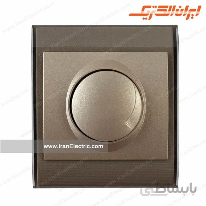 کلید دیمر فن ایران قهوه ای بژ