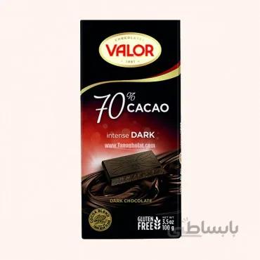 شکلات تلخ 70% بدون گلوتن والور