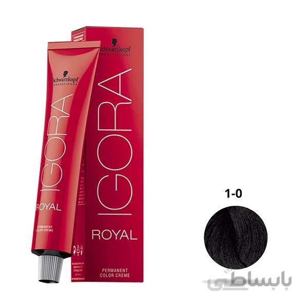 رنگ مو ایگورا (igora) مشکی طبیعی شماره 1.0