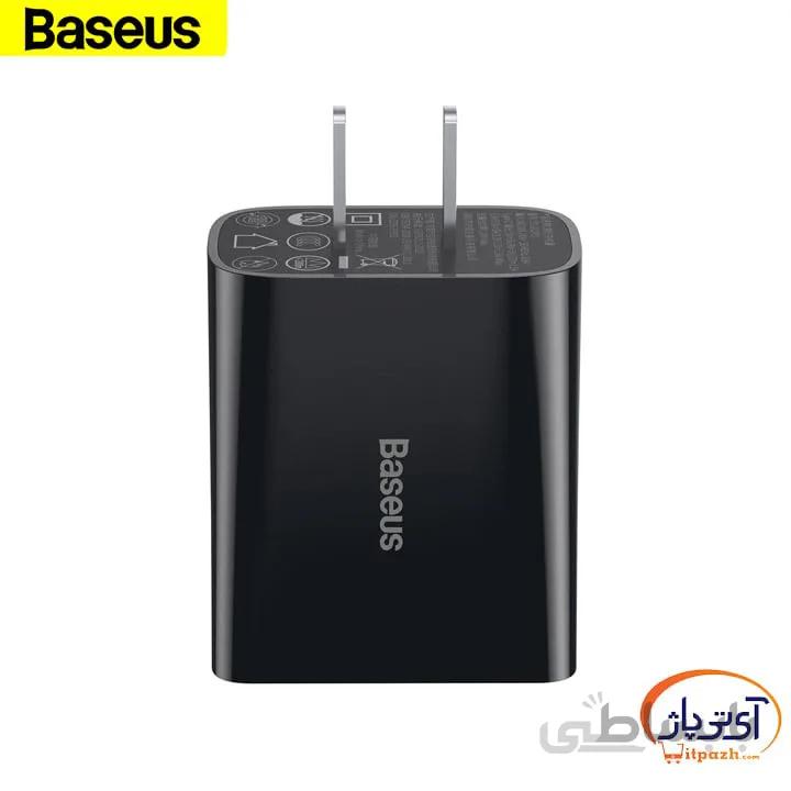 شارژر دیواری 2 پورت باسئوس مدل TZCCFS-E01