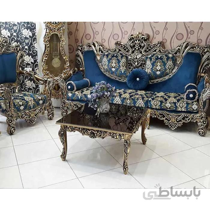 مبل کلاسیک 9 نفره مدل خرچنگی