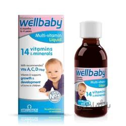 شربت مولتی ویتامین ول بیبی Wellbaby حاوی ویتامین های A,C,D