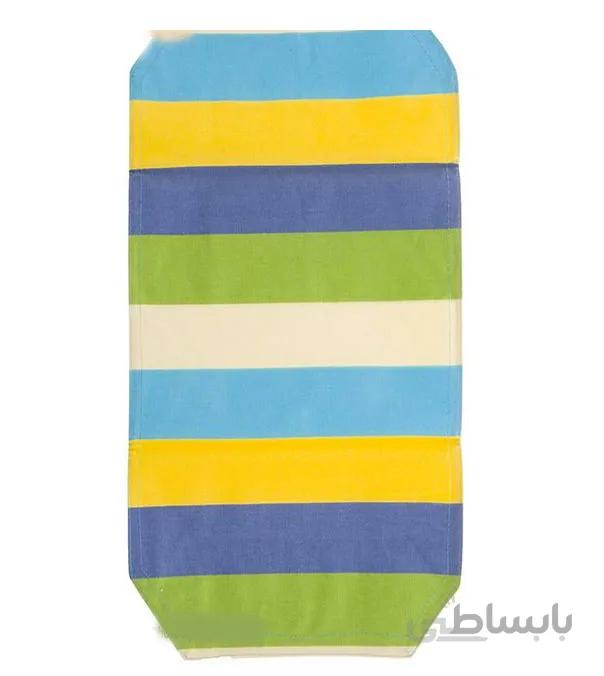 زیر بشقابی پارچه ای طرح رابید آبی