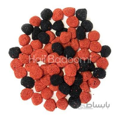 پاستیل دوسیل مخلوط رزبری و شاه توت