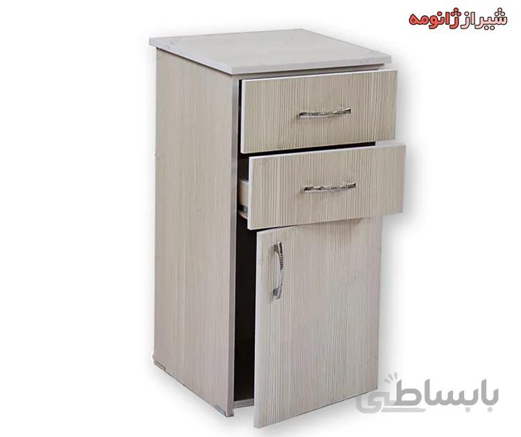 فایل دو کشاب و تک کمد MDF مناسب چرخ سردوز