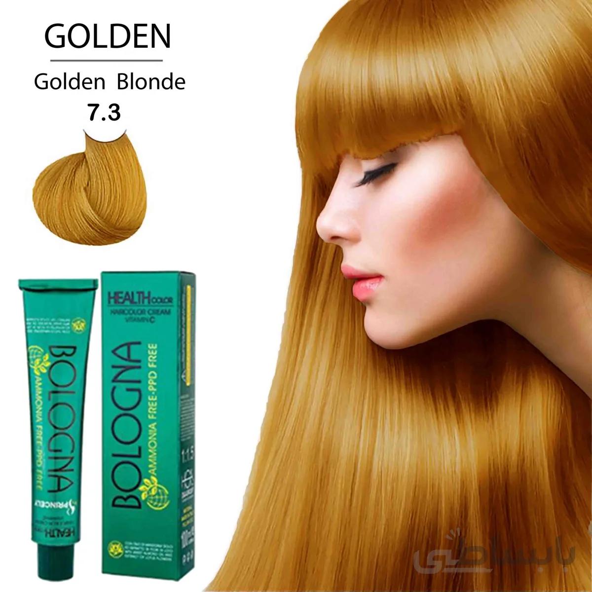 رنگ مو بدون آمونیاک و بدون پی پی دی بلونیا 100میل Golden Blonde 7.3