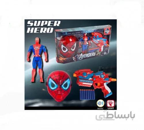 تفنگ بازی مدل اسپایدرمن کد 663 مجموعه 3 عددی
