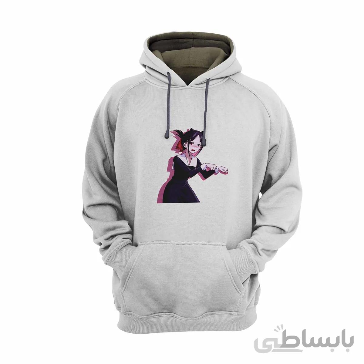 هودی سفید طرح انیمه کاگویا ساما: عشق جنگ است Kaguya-Sama: Love Is War کد KCT10457 کد 284836