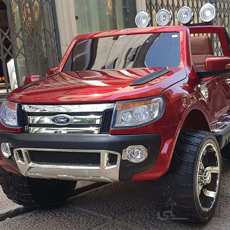 ماشین شارژی فورد رنجر قرمز متالیک F150 ا licensed Ford Ranger F150 12v kids electric car toy ride on