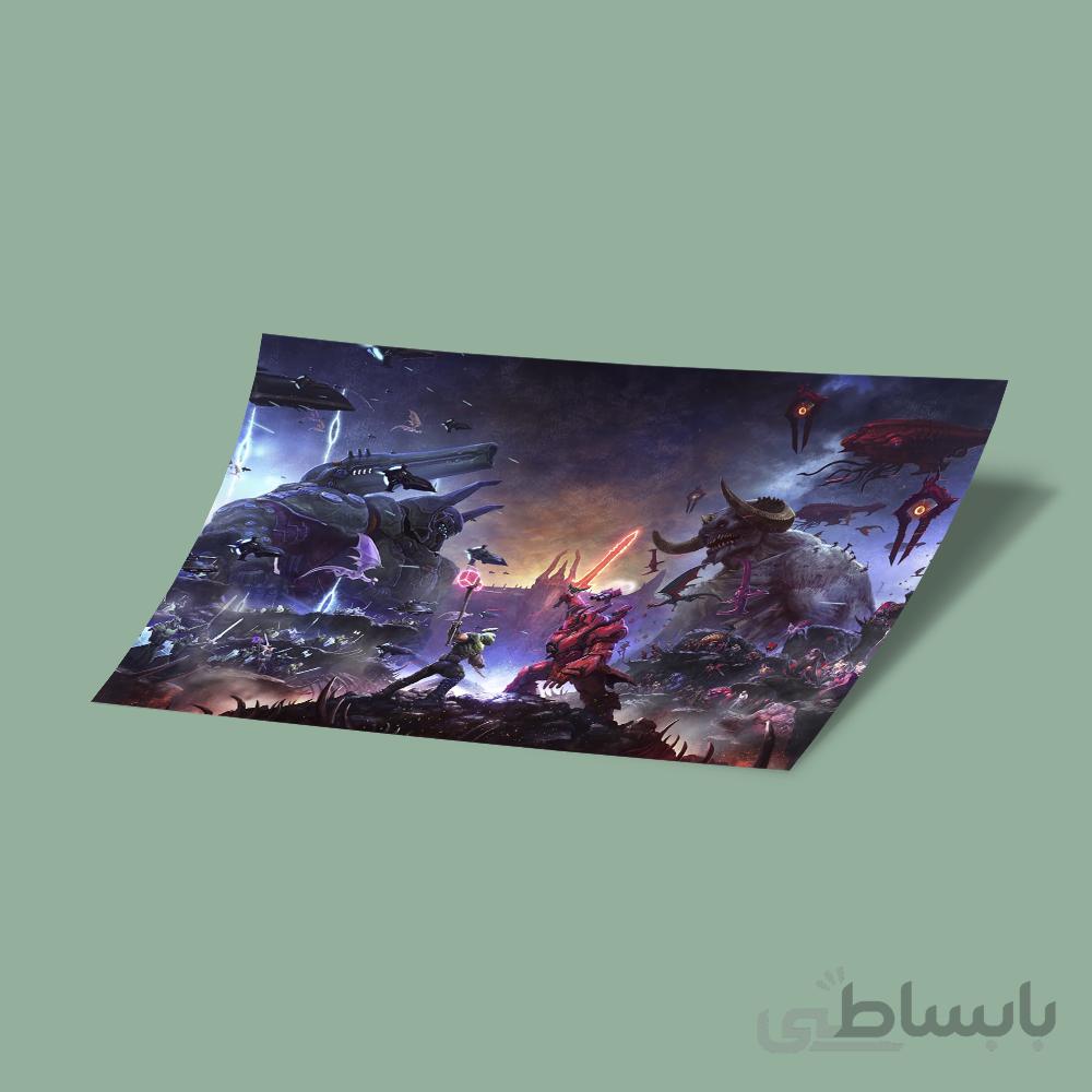 استیکر doom eternal wallpaper