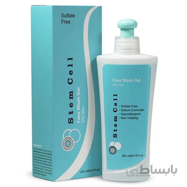 ژل شستشوی صورت استم سل مدل Oily skin حجم 200 میلی لیتر ا stem cell oily skin face wash