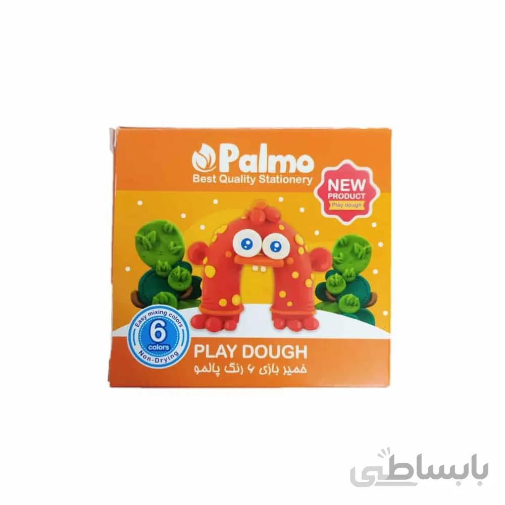 خمیر بازی 6 رنگ پالمو جعبه مقوایی