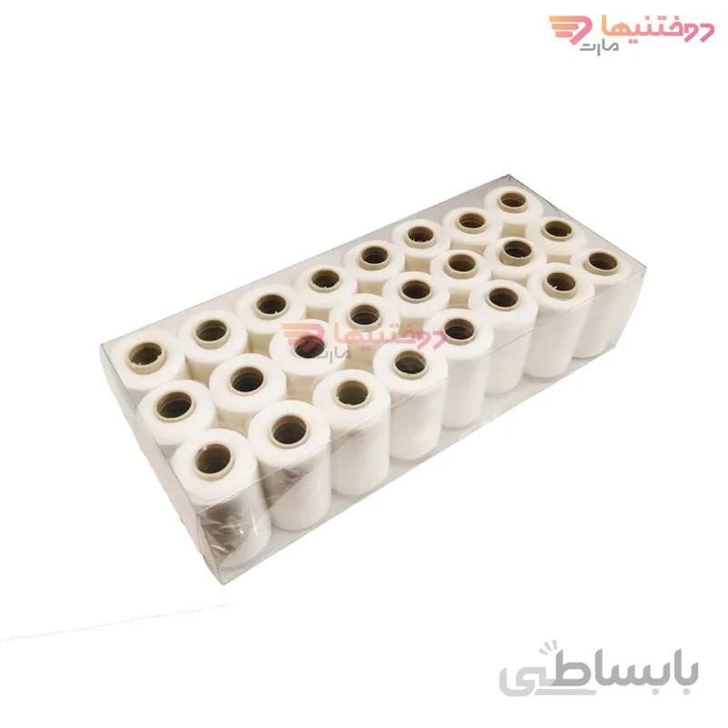 نخ قرقره سردوز ترویرا سفید و مشکی مدل JO-WB