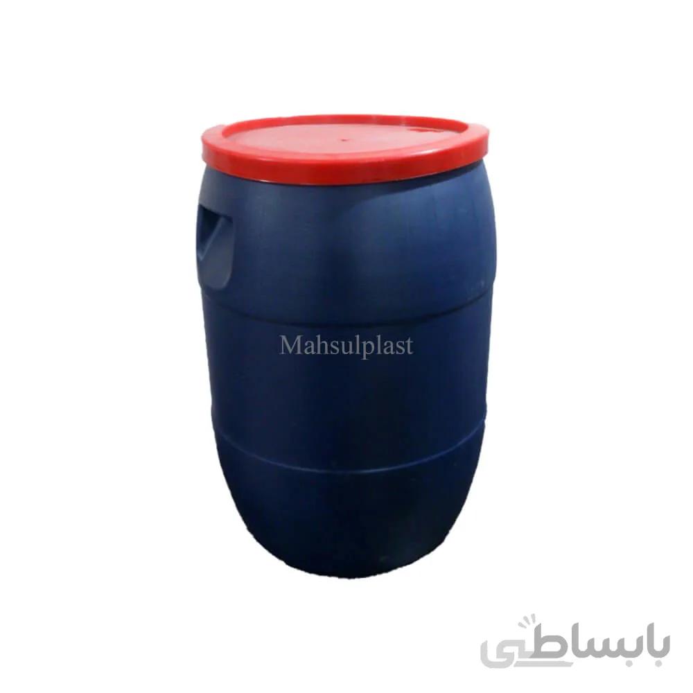 بشکه 40 لیتری درب ساده آبی