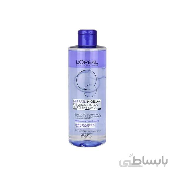 محلول پاک کننده میسلار واتر لورال مدل Normal حجم ۴۰۰ میل ا Micellar Water Loral Cleansing Solution Normal Model Volume 400 ml