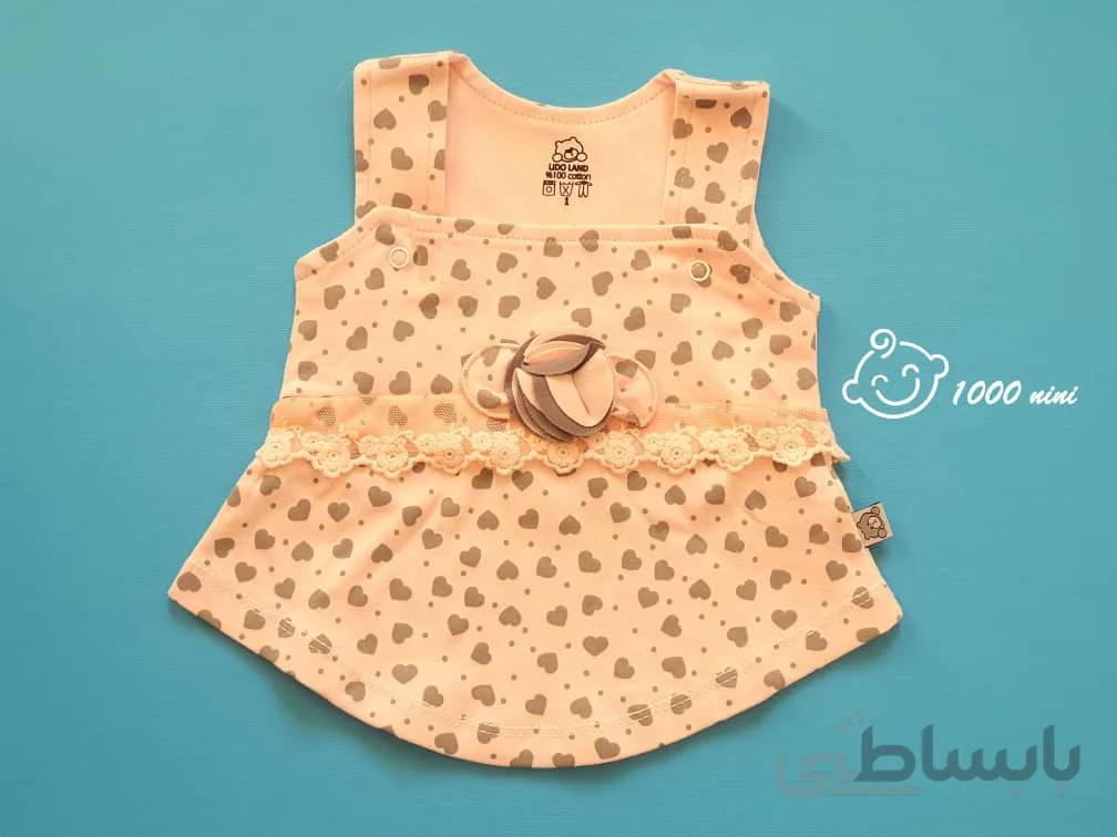 پیراهن طرح قلب و تور