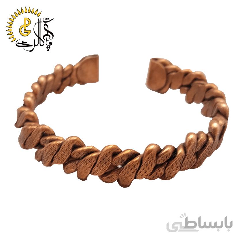 دستبند مسی بافت کد 305