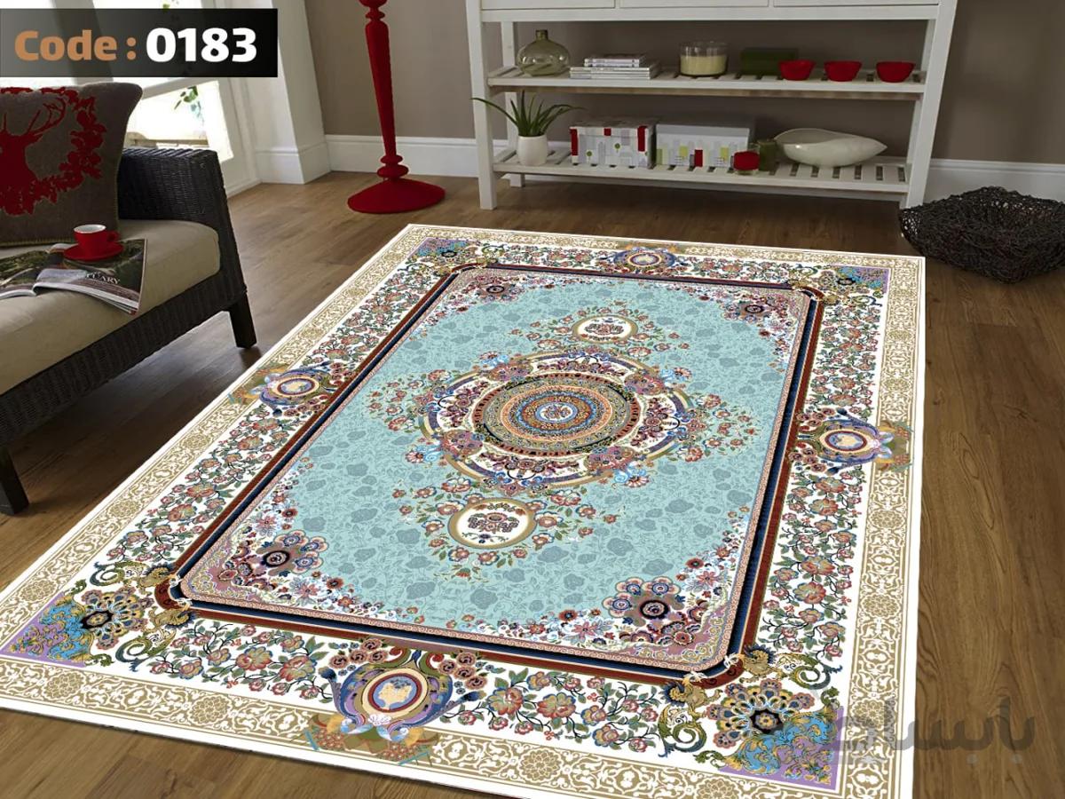روفرشی طرح کلاسیک زمینه ابی