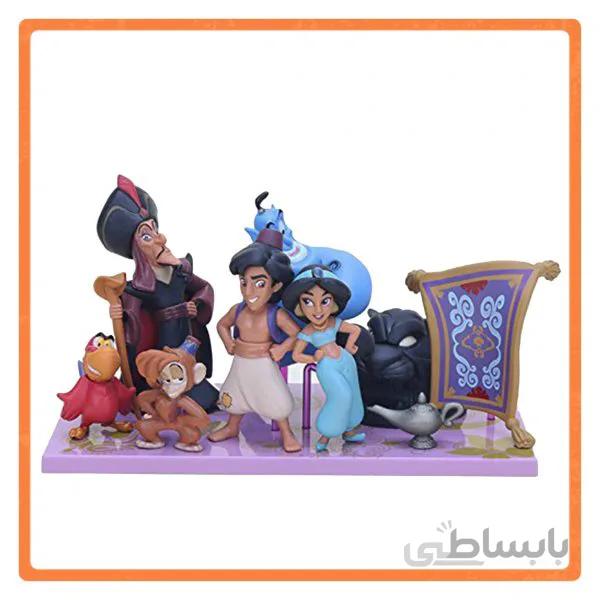 فیگور های علاالدین و غول چراغ جادو همراه جاسمین مجموعه 8 عددی Aladdin Action Figures