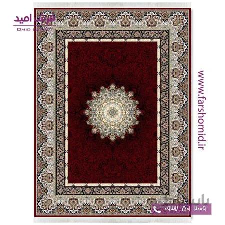 فرش ماشینی 700 شانه ۸ رنگ اصل خورشید روناسی قالی کشمیر