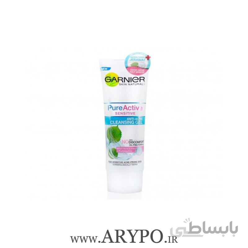 ژل شستشوی پیور اکتیو ضد جوش پوست حساس گارنیر GARNIER