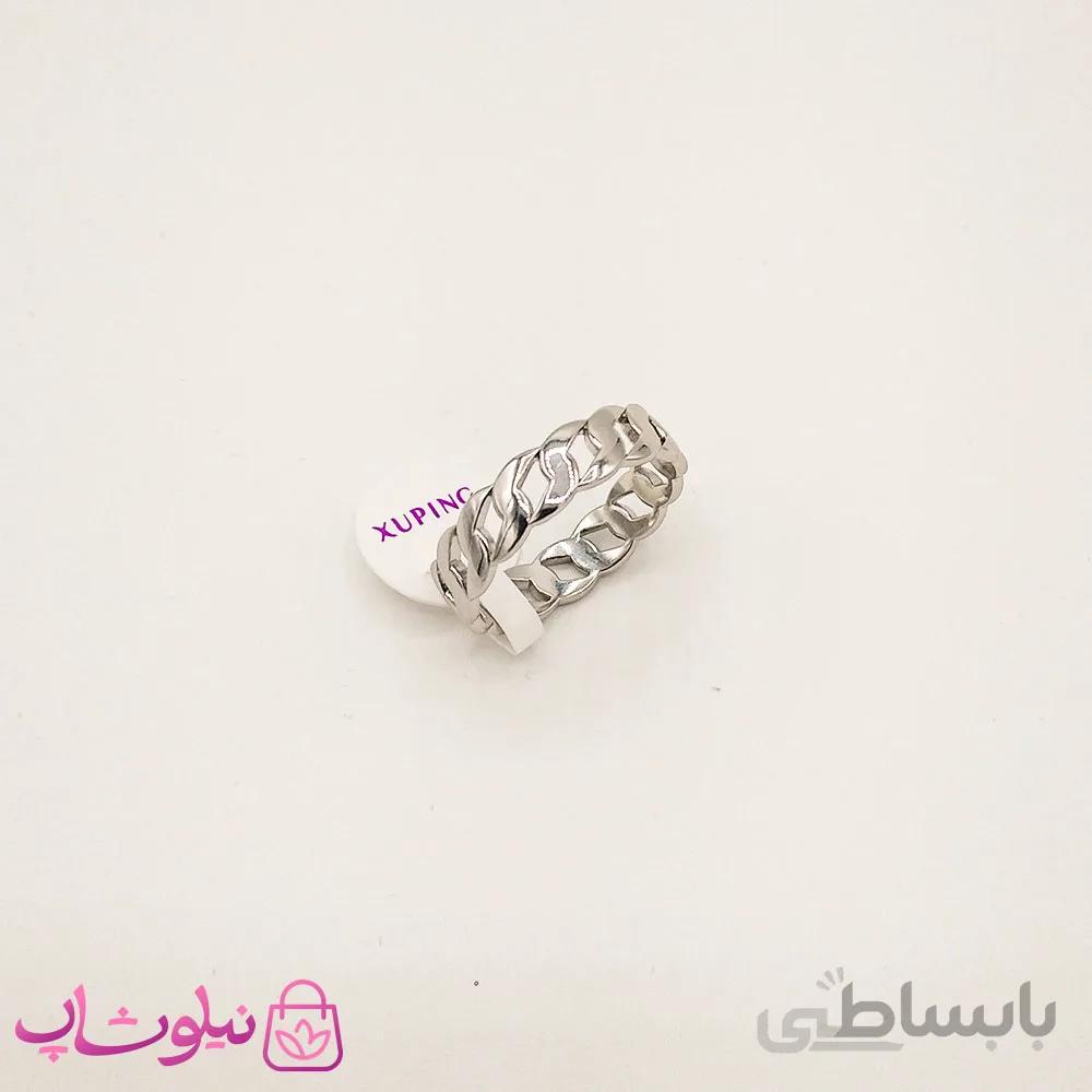 انگشتر زنانه ژوپینگ طرح کارتیه نقره ای کد 2323-1