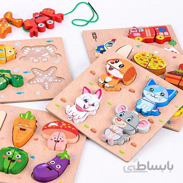 جورچین چوبی و نخ کردنی