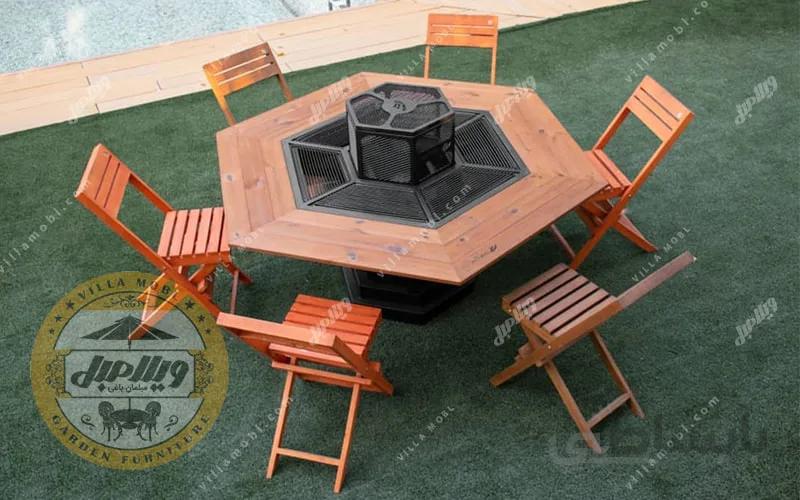 میز آتشدان فضای باز