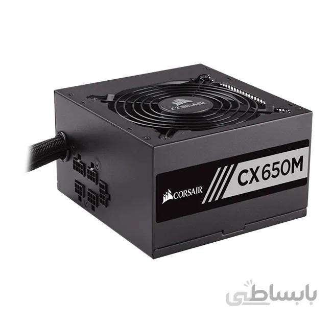 منبع تغذیه کامپیوتر 650 وات کورسیر سری CX مدل Corsair CX650M80 80+ Bronze