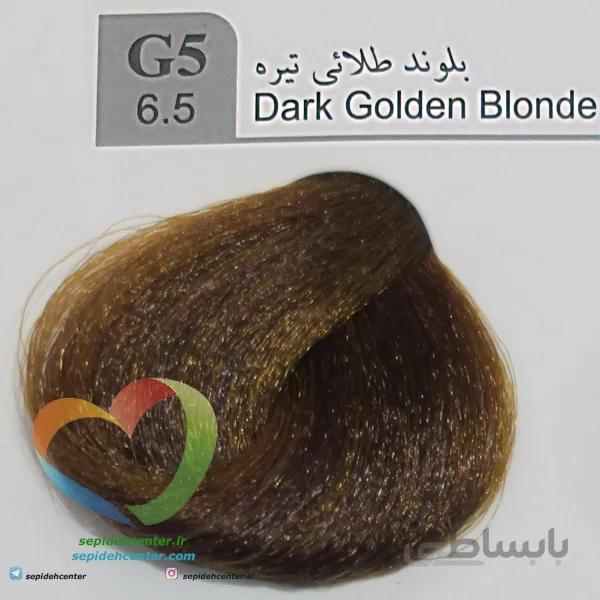 رنگ موی لاکچری دوپیر مدل G5 (6.5) بلوند طلایی تیره 100 میل | Dupier Hair Color