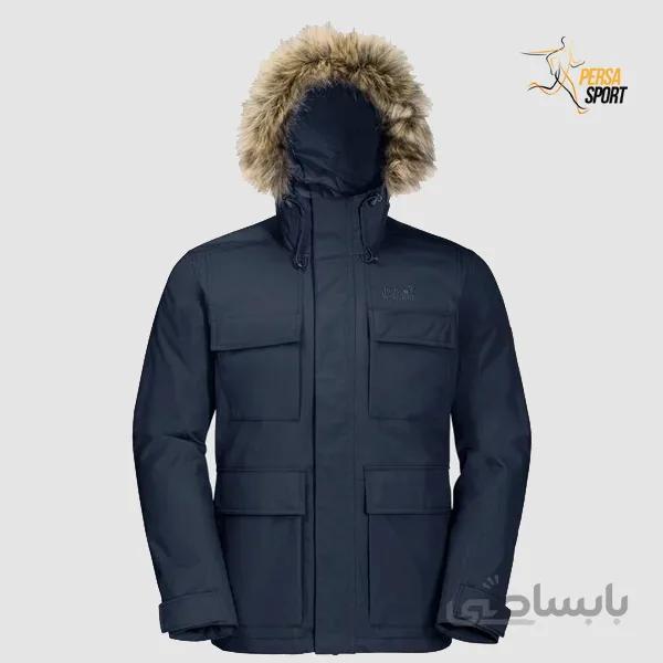 کاپشن مردانه جک ولفسکین POINT BARROW Blue