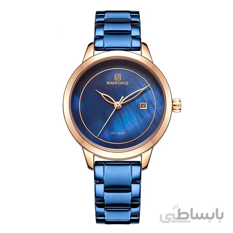 ساعت ناوی فورس زنانه Naviforce آبی مدل 5008