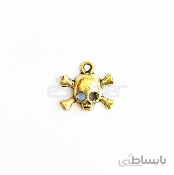 خرج کار اسکلت طلایی آویزی بسته 2 عددی gold1022