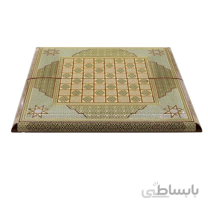 صفحه شطرنج و تخته نرد خاتم کاری طول 50 سانتی متر کدTNK-2