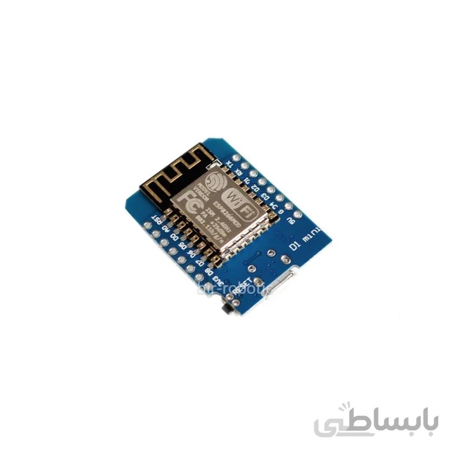 ماژول WeMos D1 Mini دارای هسته وایفای ESP8266 و پورت میکرو USB جهت پروگرام