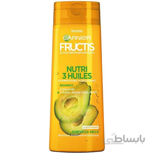 شامپو مغذی و آبرسان آواکادو گارنیر GARNIER سری FRUCTIS مدل TRIPLE NUTRITION حجم 250 میل | موی بسیار خشک
