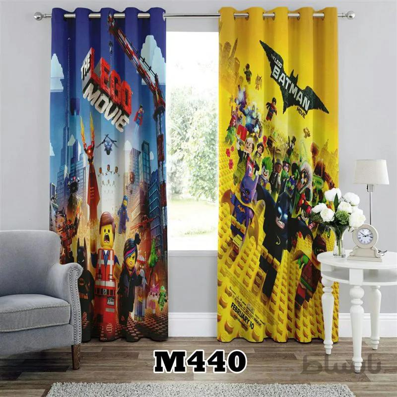 پرده پانچی کد 3d-M-440 طرح انیمیشن لگوها