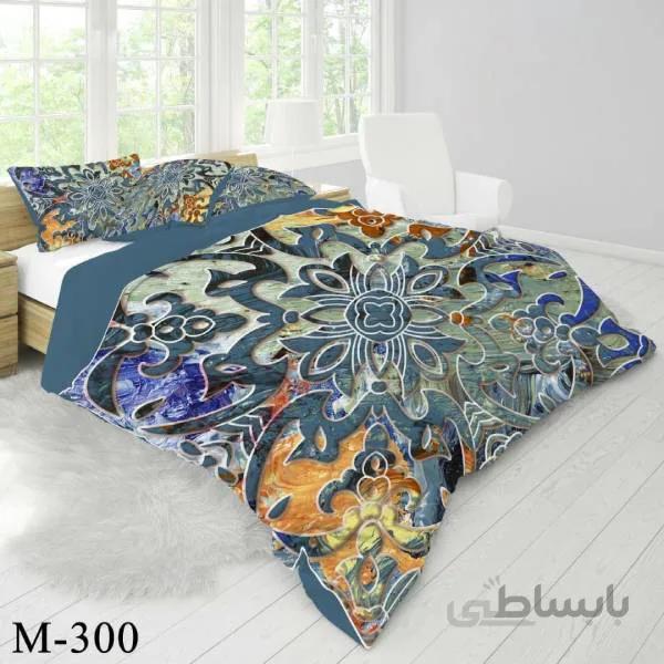 روتختی سه بعدی ساتن ابریشم ترک طرح کلاسیک - کد M 300