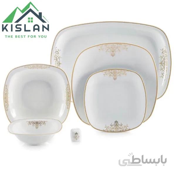 سرویس چینی 6 نفره زرین مونت کارلو طلایی27پارچه