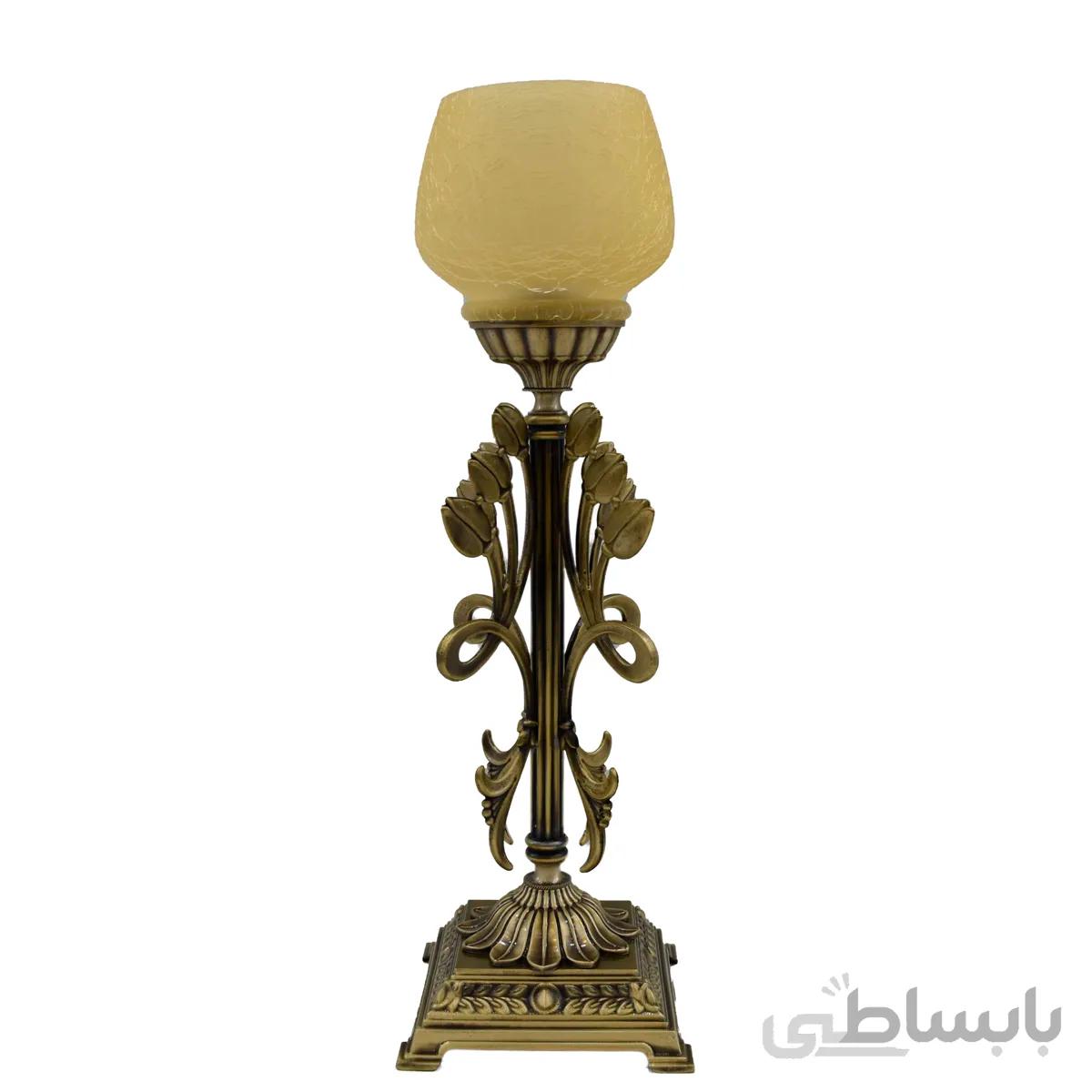 شمعدان پایه لاله برنزی بزرگ