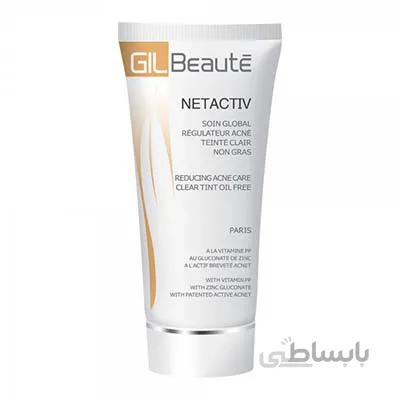 کرم ضدجوش رنگی فاقد چربی ژیل بوته / Gil Beaute Netactive Reducing Acne Care Clear Tinte Oil Free